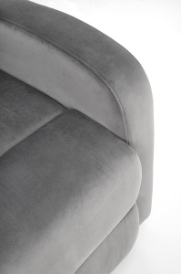 Fotoliu recliner Wonder velvet gri H98 cm - Img 14