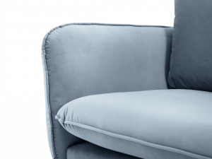 Fotoliu tapitat Vienna velvet/gold – L95 x l92 x h95 cm - Img 3