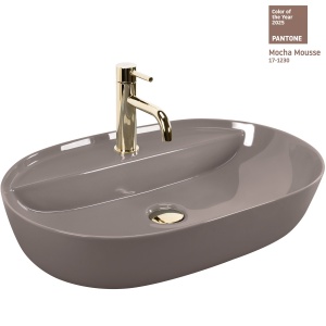 Lavoar Aura bej lucios L61 cm
