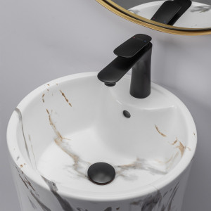 Lavoar Blanka freestanding marmura - H84 cm - Img 3