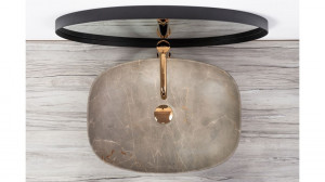 Lavoar Freja Marmura Beige ceramica sanitara - 51 cm - Img 4
