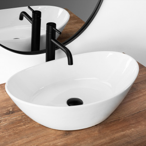 Lavoar Kate alb L55,5 cm - Img 2