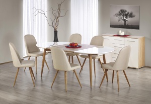 Masa extensibila Edward Honey Oak - L 120-200 x l 100 x h 75 cm - Img 7