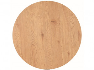 Masa rotunda Aster stejar/negru ø120/h76 cm - Img 2