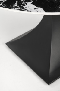 Masa rotunda Manuel marmura neagra/negru - ø120/h77 cm - Img 10