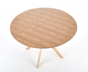 Masa rotunda Nicolas stejar - d120 x h77 cm - Img 2