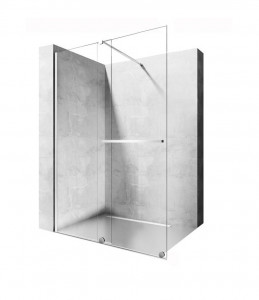 Paravan dus walk-in Cortis crom - 120x195 cm