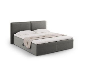 Pat boxspring Arendal 140x200 cm catifea - Img 10