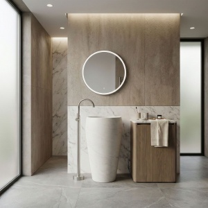 Robinet pentru lavoar Rea Lungo Brush Nickel - Img 2