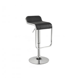 Scaun bar tapitat C-621 negru - H 68 cm