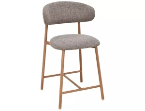 Scaun de bar Elton H-2 Noelle cappuccino 256 / stejar - Img 4