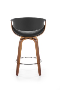Scaun de bar H123 negru/nuc - Img 12