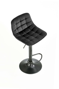 Scaun de bar H95 velvet negru - Img 17