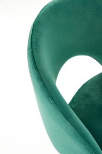 Scaun de bar H96 velvet verde - Img 5