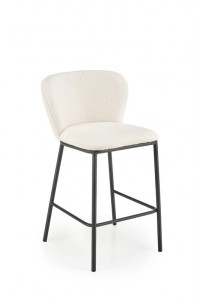 Scaun de bar plusat H119 crem