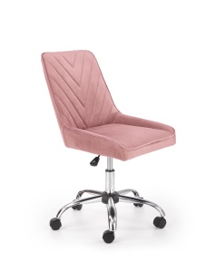Scaun de birou Rico velvet roz H91 cm - Img 8