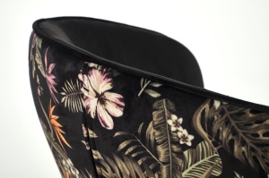 Scaun K506 negru/floral - Img 9