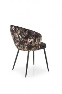 Scaun K506 negru/floral - Img 2