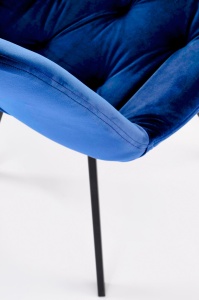 Scaun K519 velvet bleumarin - Img 3