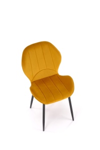 Scaun K538 velvet mustariu H85 cm - Img 10