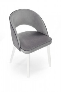 Scaun tapitat Marino gri/alb - Img 2