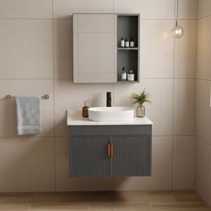 Set de mobilier de baie cu blat Modo 60cm Grey