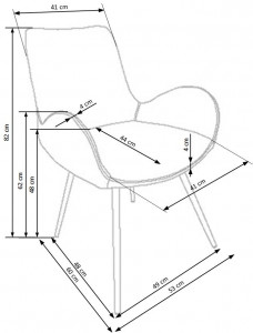 Set masa extensibila Dickson L150-210 cm + 4 scaune K392 - Img 14