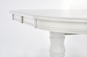 Set masa extensibila Joseph L150-190 cm + 4 scaune Barock gri/alb - Img 8