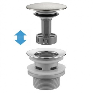 Sifon pentru lavoar REA Flow Brush Nickel - Img 4