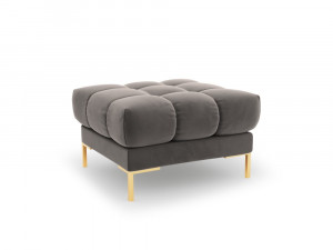 Taburet tapitat Bali velvet/picioare gold – L60 x l60 x h41 - Img 11