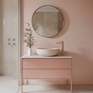 Baterie pentru baie Rea Drop Brush Copper High - Img 3