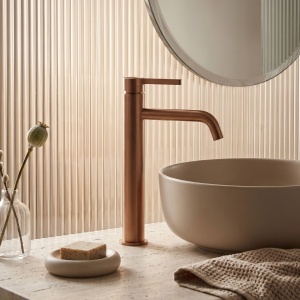 Baterie pentru baie Rea Foster Brush Copper - Img 4