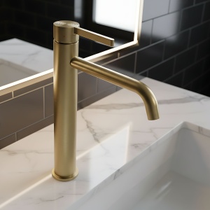 Baterie pentru baie Rea Foster Brush Gold High - Img 2