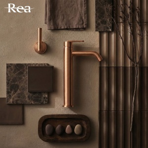 Baterie pentru baie Rea Ontario Brush Copper - Img 3