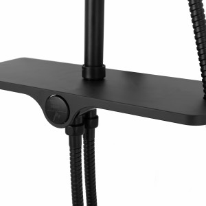 Baterie pentru dus Mike negru mat - H 98,5 cm - Img 2