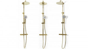 Baterie pentru dus Vincent gold reglabila - H 123,5 cm - Img 5