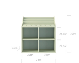 Biblioteca pentru copii Book Nook latte H76 cm - Img 8