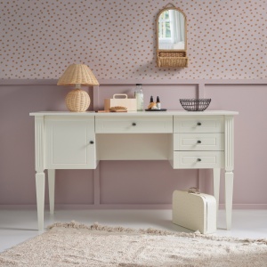 Birou elegant Ines alb L132 cm - Img 4
