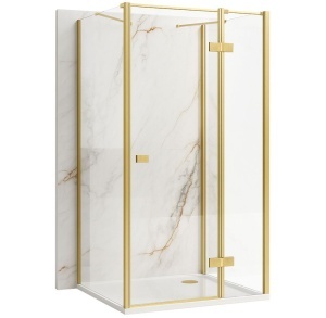 Cabina de dus Rea Atlas 80x100 Brush Gold