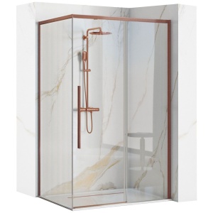 Cabina de dus SOLAR Copper Brush 120x90cm