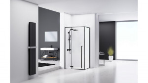 Cabina dus Fargo negru - 80x100 cm - Img 4