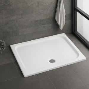 Cada pentru dus din acril Rea Belmond White 90x120 - Img 2