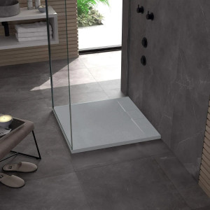 Cadita de dus Rea Bazalt Grey 90x90 - Img 3