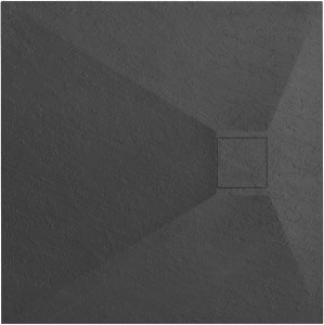 Cadita pentru dus Magnum neagra 90x90