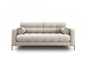 Canapea Bali 2 locuri stofa/picioare gold – L152 x l92 x h75 - Img 2