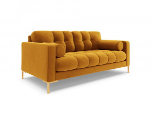 Canapea Bali 2 locuri velvet/picioare gold – L152 x l92 x h75 - Img 11