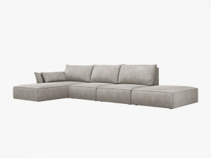 Canapea deschisa 5 locuri Kaelle chenille L364 cm - Img 2