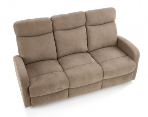 Canapea recliner Oslo 3S stofa bej H100 cm - Img 2