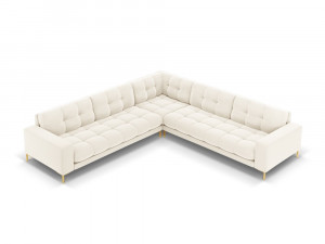 Coltar 6 locuri Bali velvet/picioare gold – L256 x l256 x h75 - Img 7