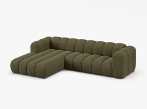 Coltar Lupine 4 locuri chenille Eden L290 cm - Img 2